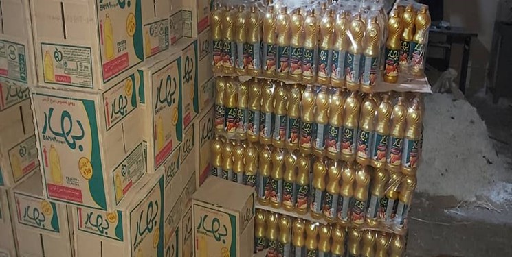 کشف ۱۱ تن روغن احتکار شده در آبادان