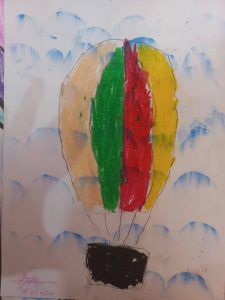 هنر نقاشی کودکانه هنرستان سما مجموعه ماه و ماهی