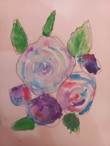 هنر نقاشی کودکانه هنرستان سما مجموعه ماه و ماهی